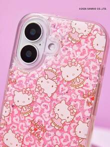 HELLO KITTY AND FRIENDS | Joivida Pink Glitter Clear Phone Case, Cute Cartoon Full Print Shockproof TPU Cover For IPhone - Multicolor - View 7