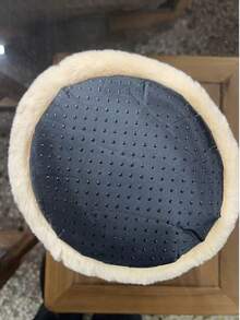 1pc Round Small Pet Bed With Velvet Pad, Suitable For Autumn And Winter, For Hamsters, Guinea Pigs, And Other Small Pets - Camel - View 6