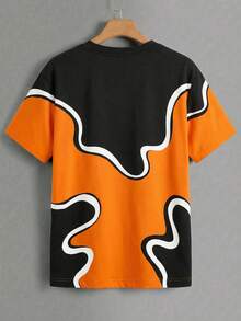 Manfinity Duck Pattern Print Design On Abdominal Muscles, Men's Fashionable Summer Casual Sportswear, Men's Top - Multicolor - View 3