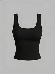 EMERY ROSE 大码女式休闲圆领吊带背心，时尚大码女式上衣，大码女式吊带背心三件套，夏季 - 彩色 - 查看 9