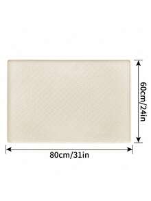 Silicone Many Paw Prints Pet Placemat - Beige - View 7