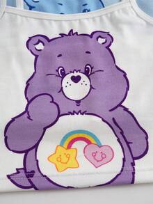 SHEIN X Care Bears Áo lót hai dây in hình gấu dành cho bé gái - Nhiều màu - Xem 10