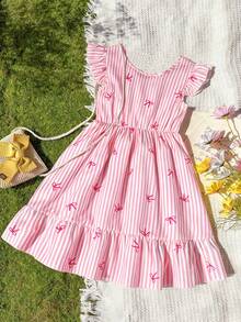 SHEIN Tween Girls Dresses - Pink - View 8