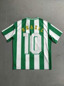 ROMWE MEN Prep Áo thun nam cổ chữ V in chữ và hoa, kiểu dáng thường ngày đa năng. - Nhiều màu - Xem 2