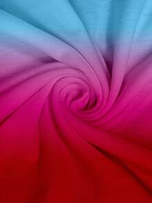 EMERY ROSE 女士彩色渐变全印花夏季吊带背心式T恤，舒适吊带背心。 - 彩色 - 查看 3