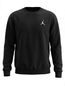 Jordan Brooklyn Men's Sweatshirt Black - Svart - Visa 1