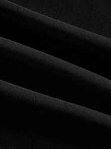 Mercer Haus 男士抽绳腰直筒裤，秋季 - 黑色 - 查看 5