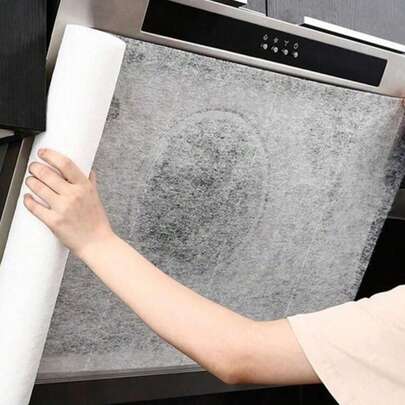 5米油滤纸，厨房油烟机油污过滤网，无纺布防尘罩，耐热，家居装饰，圣诞礼物，家居礼品，房间装饰