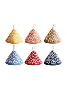 1/2pcs Set Of Cute Triangular Floral Embroidered Pot Holders, Heat Resistant For Cooking Pots, Pans, Skillets, Thickened Insulation With Hanging Loop - Multicolor - View 7