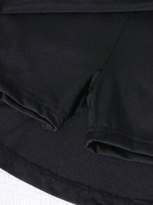SHEIN Váy legging thể thao và múa ba lê đa năng, dễ phối đồ cho bé gái, thích hợp cho mùa hè/xuân/thu. - màu đen - Xem 8
