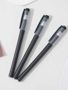 10/20 支装黑色哑光凝胶墨水笔套装，0.5mm 超细笔尖，书写流畅，防晕染，带笔夹，适用于办公和学校用品、签名笔、办公用品、钢笔、派克钢笔、办公设备、办公用品套装、圆珠笔。 - 彩色 - 查看 3