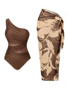 Women Plus Size Sports Dresses - Brown - View 9
