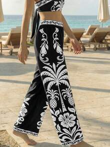 CAJUNI Chic Vacation Bicolor Chic Two Pieces Coord Set - Black and White - View 9
