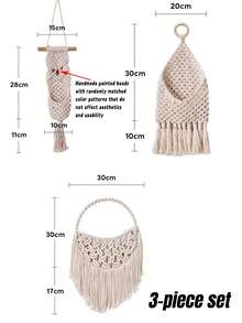 Creative Dried Flower Mesh Bag DIY Floral Decoration Nordic Style Woven Wall Hanging Mesh Bag - Multicolor - View 11
