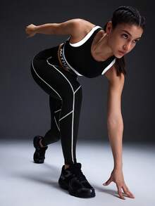 Powerista 女士运动紧身裤 - 黑色 - 查看 5