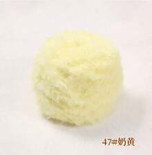 1卷100克钩针毛线，粗毛线，仿貂绒质感，花式毛线，手工编织毛线，柔软舒适，适合DIY钩针编织，可用于制作衣服、帽子、围巾、毯子等，舒适蓬松，毛绒质感，适合手工钩针爱好者，也可用于生日装饰、圣诞装饰、万圣节礼物等。 - 彩色 - 查看 48