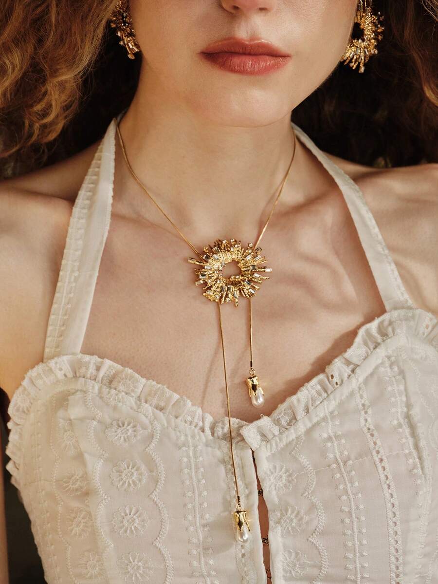 Opalesca Dây chuyền thời trang nữ, Cao cấp/Sang trọng/Đẳng cấp/Đeo hàng ngày/Tối giản, Ngọc trai/Pha lê, Dành cho Mẹ/Phụ nữ/Cô gái/Mẹ, Mùa hè/Bãi biển/Dạ hội/Tiệc tùng/Kỳ nghỉ/Du lịch, Đính hôn/Đám cưới/Lời hứa, Cô dâu, Hình trái tim/Hoa, Lõi cổ tích/Lõi nàng tiên cá - Nhiều màu - Xem 1