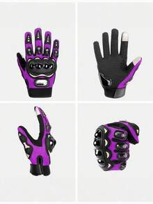 1PC Motorcycle Riding Gloves Bicycle Cycling Gloves Touch Screen Compatible Anti Slip Protective Outdoor Adventure Gear For Motorcyclist Daily Commute Long Distance Travel Unisex Breathable Reflective Gel Padded Durable Must Have Rider Essentials Gift Idea For Men Women - Multicolor - View 4