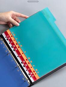 21Sheets A4 Multicolor Numbered Index Dividers, A-YZ Alphabet Dividers, Mixed Color Document Organizers For School Office File Classification & Archive Storage - Multicolor - View 3