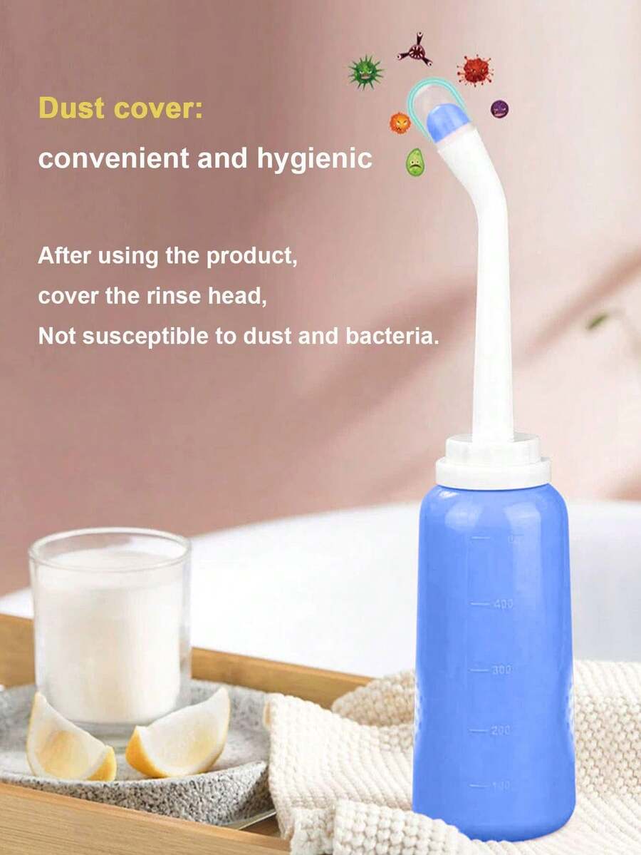 容量为 500ml 的马桶冲水喷雾瓶,非常适合便携式清洁。 - 藍色 - 查看 1