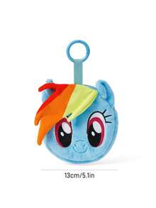 My Little Pony X SHEIN 1个可爱卡通零钱包，立体造型，可装硬币、卡片、钥匙和其他小物件，可挂在包上，图案为暮光闪闪/云宝黛西/碧琪，送礼佳品 - 彩色 - 查看 3