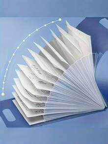 1 Piece A4 Size 13 Pockets Expanding File Accordion Folder Durable PP Multi Pocket Document Organizer For Test Papers Exam Bills Receipts School Office University Student Supplies - multicolor - View 8