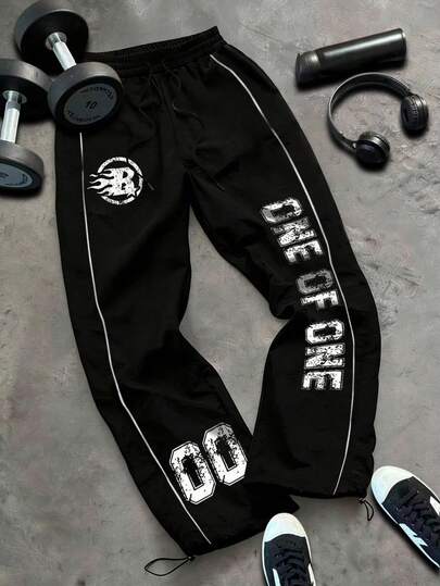 Sport MetroGents Men's Letter Print Sports Pants