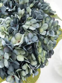 3PCS Artificial Hydrangea Flowers Bouquet Fake Plants Room Decor Fall Decor Fake Flowers Garden Autumn Decor Centerpieces Birthday Party Decoration Wedding Flower Basket, Bride Holding Flowers, Home Decoration, Dining Room, Bedroom, Windowsill Decoration, Vase Decorations, Valentine's Day Gift, New Year Decoration, Outdoor Garden, Start Of School Season - Blue - View 3