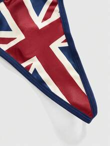 ROMWE Goth 女士蕾丝十字印花丁字裤 - 彩色 - 查看 4