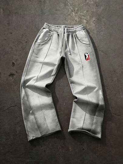 Sport MetroGents Quần thể thao nam thường ngày phối màu tương phản, túi xéo, cạp chun.