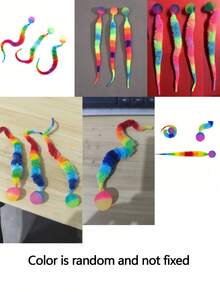 1pc Magical Twisting Cat Toy, Available In Multiple Colors, Suitable For Indoor Cats, Color Of Ball Is Random - Multicolor - View 10