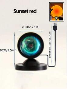 1 件 LED 日落氛围灯 - 营造温馨氛围，非常适合客厅装饰、卧室氛围照明、节日装饰、礼品、节日庆典、锚点背景图像 - 彩色 - 查看 13