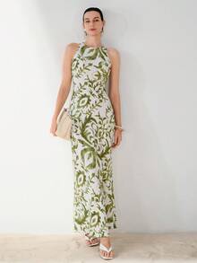 Aveloria Modichic Đầm không tay cổ tròn ôm sát, thanh lịch, tối giản, sang trọng dành cho nữ, chất liệu vải tre, thích hợp cho kỳ nghỉ. - Nhiều màu - Xem 1