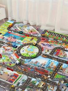 1张热门游戏场景地图 城市场景 停车场场景地图 游戏垫 防水垫 城市主题游戏垫 主题交通路线图 无纺布防水防潮垫 学习用品 - 彩色 - 查看 3