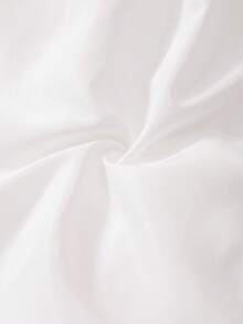 少女圆领褶皱优雅甜美度假连衣裙 - 白色 - 查看 3