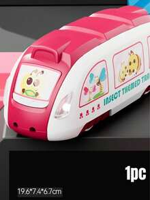 MINKOJA 1辆卡通玩具车，双向电动高速轨道，仿真火车模型，惯性玩具，益智玩具 - 彩色 - 查看 8