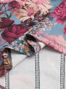 SHEIN VCAY Camiseta sin mangas con estampado floral colorido de talla grande - Multicolor - Ver 6