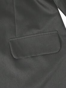 SHEIN 5件套青少年男士绅士西装，包括西装外套+修身马甲+西裤+领结+口袋巾，高端正式着装，适合生日派对、晚宴、演出、主持、婚礼季、生日、婚礼、毕业典礼等场合。 - 灰色 - 查看 7