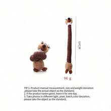 PETSIN 长颈卡通兔鸭造型狗狗玩具，内置BB弹吠叫声，可与狗狗互动玩耍 - 彩色 - 查看 17