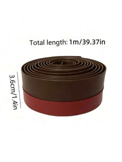 1PC Silicone Rubber Door Seal Strip Self Adhesive Weatherproof Draft Stopper For Door Window Windproof Soundproof Home Improvement