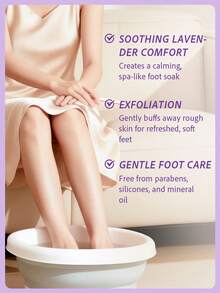 Slow Sunday Lavender Foot Bath Powder, Lavender, Hydrating Moisturizing Revitalizing Exfoliating Footcare, Good Choice For Wedding, Vacation, Beach, Travel EssentialsEaster Gifts, Suitable For Summer Foot Care - Hoa oải hương - Xem 3