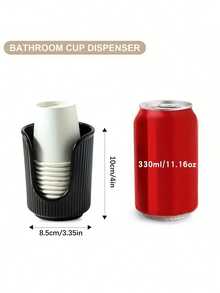 1 Disposable Cup Dispenser Holder For Plastic Paper Coffee Cup Vanity Bathroom Kitchen Countertop Storage Must Have Accessory - multicolor - View 3