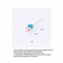 PETSIN Đồ chơi cho mèo hình chuột giả lông thú, có gắn đá phát ra âm thanh, giúp mèo tương tác khi chơi. - Nhiều màu - Xem 19