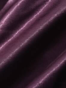 DAZY Elegant Satin Sleeveless Long Nightgown With Scarf Decor, Summer - Purple - View 7
