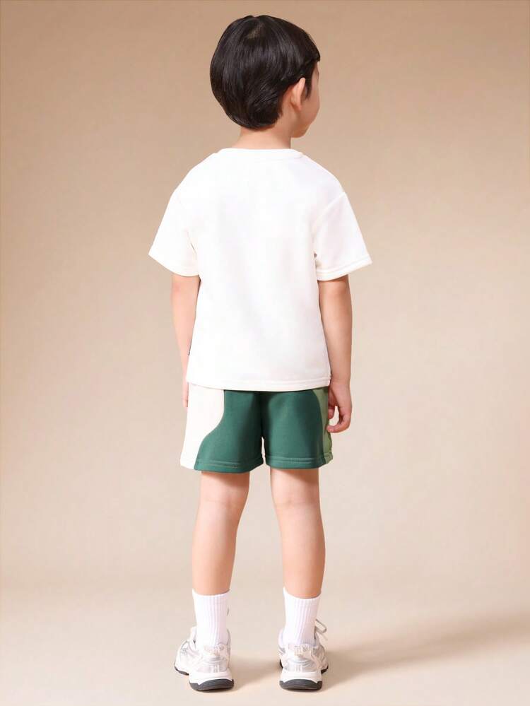 Boys Summer Casual Co-Ord Set With Short Sleeve Tee And Relaxed Fit Shorts Limited Edition