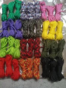 SHEIN 36根3米长伞绳，颜色随机，七芯户外应急绳，DIY编织工艺绳，耐用求生绳，适用于露营、徒步旅行，捆绑工具必备 - 多色 - 查看 8