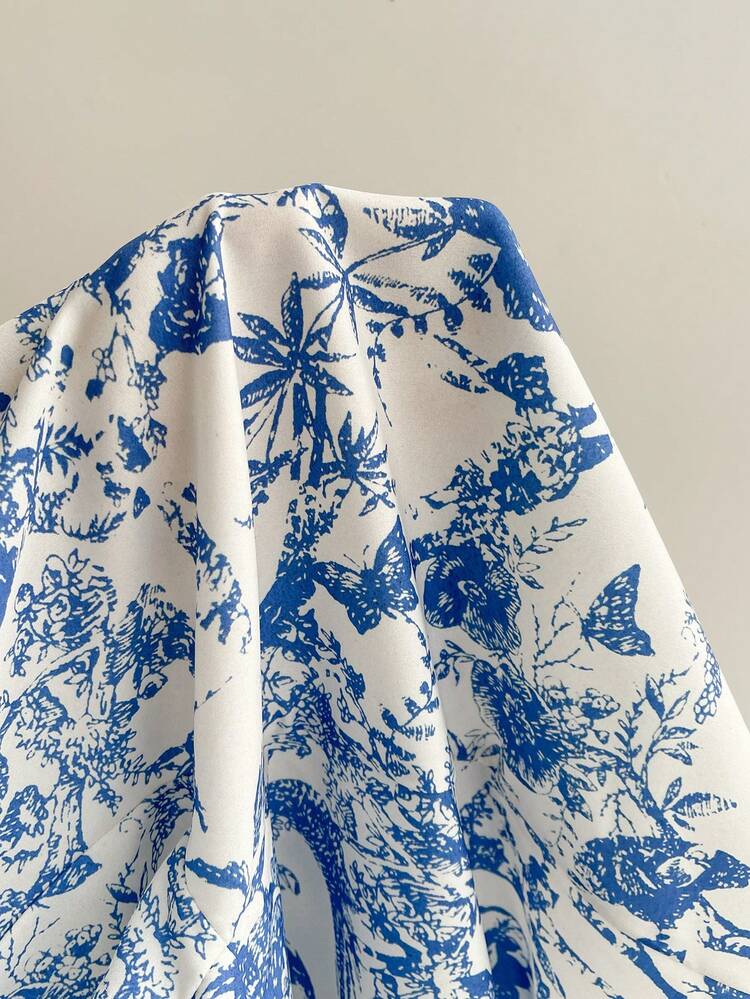 Plus Size Casual Holiday Animal & Floral Print Shirt Summer Summer Outfits Spring Clothing Spring Outfit Festival Outfits For Women Beach Outfit For Women Vacation Outfits Women Holiday Outfits For Women Summer Holiday Outfits Country Concert Outfit Women's Country Clothing