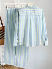 Tween Girls Shirt Co-Ords - Green - View 2