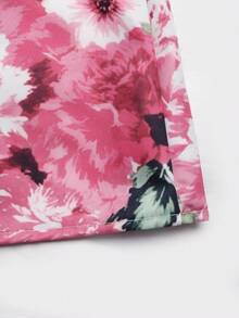 GlowEve Falda de línea A con estampado floral casual y versátil para citas y salidas de mujeres - Amarillo - Ver 5