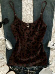 Glimmora Áo hai dây nữ in họa tiết toàn thân, kiểu dáng thường ngày, đa năng. - Nhiều màu - Xem 2